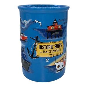 Historic Ships in Baltimore Large Tankard Ceramic Mug